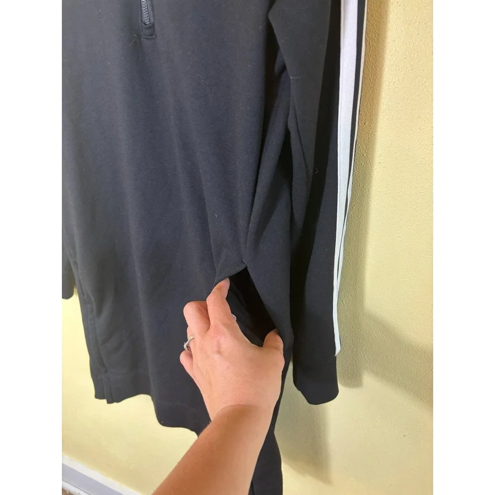 Athleta Circa‎ Track Sweatshirt Dress Small Back Quarter Zip With Pockets